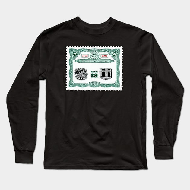 STOCK EXCHANGE INVERT STAMP Long Sleeve T-Shirt by Cult Classics